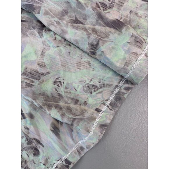 Lululemon women's 8 pace rival plisse bloom multi/mauve grey athletic skort - Picture 4 of 8